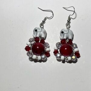 Crimson tide big Al Earrings